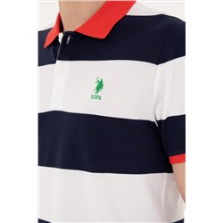 Erkek Regular Fit Polo Yaka Lacivert Tişört