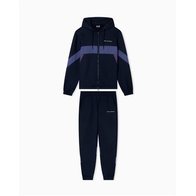 Athletic Colour Block cotton-blend tracksuit