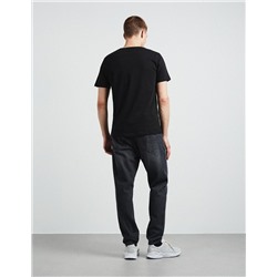 Cropped Fit Jeans, Men, Black