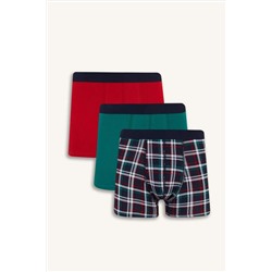DeFacto Regular Fit 3'lü Boxer B7794AX24SM