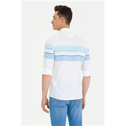 Erkek Kobalt Mavi Uzun Kollu Gömlek