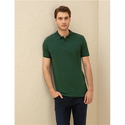 Koyu Yeşil Slim Fit Basic Tişört
