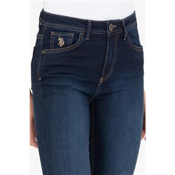 Kadın Koyu Mavi Jean Pantolon