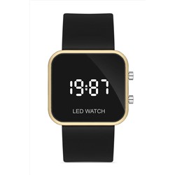 Aqua Di Polo 1987 Unisex Siyah Silikon Dijital Led Kol Saati Apwr033002