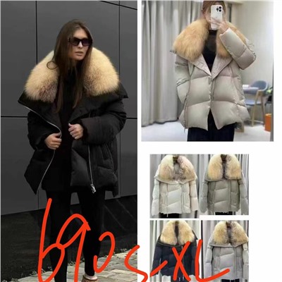 Пуховик мех натуральный