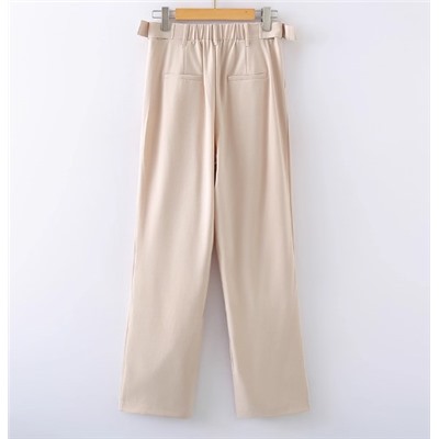 Женские повседневные однотонные прямые широкие брюки