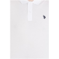 Erkek Beyaz Basic Polo Yaka Tişört