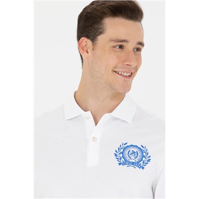 Erkek Beyaz Polo Yaka Tişört