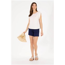 Kadın Lacivert Örme Şort