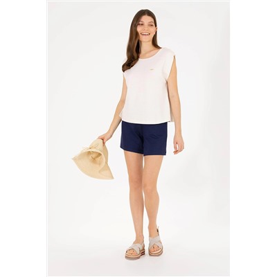 Kadın Lacivert Örme Şort