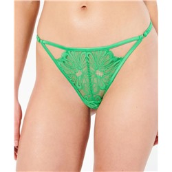 Tanga de encaje floral