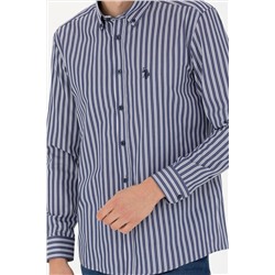 Erkek Lacivert Uzun Kollu Gömlek