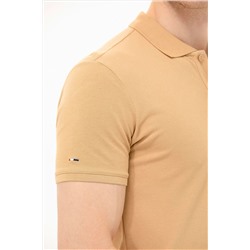 Erkek Camel Basic Polo Yaka Tişört