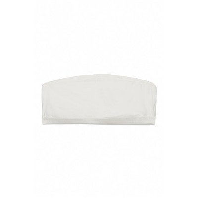 Sujetador top bandeau blanco
