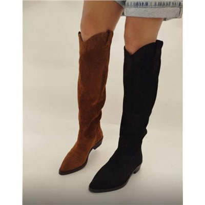 Сапоги черные байка