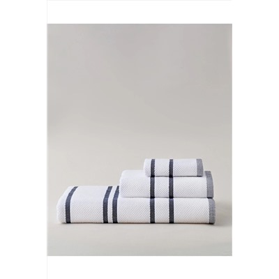 Madame Coco Davy Banyo Havlusu - Beyaz/lacivert HVLU0000000105-8682116906081