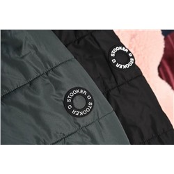 Женское длинное хлопковое пальто со съемным капюшоном