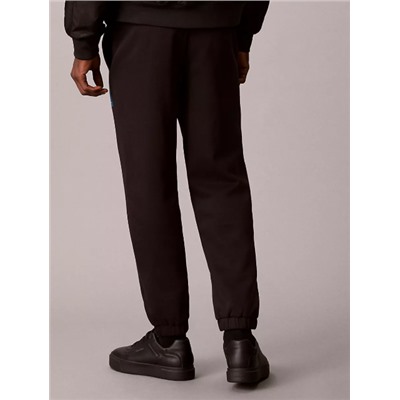 Fleece Layered Monogram Graphic Sweatpants