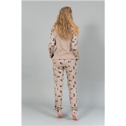 Женская пижама с брюками и кофтой 144