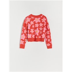 Pullover mit Blumenmuster