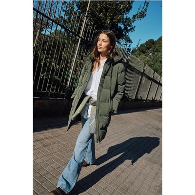 SEMI-LONG RUBBERISED WINDPROOF ANORAK