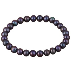 Браслет (жемчуг шоколад микс 7-8мм)