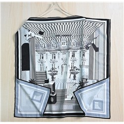 Тонкая шелковистая шаль из искусственного шелка на одно плечо KARL LAGERFEL*D ОРИГИНАЛ!