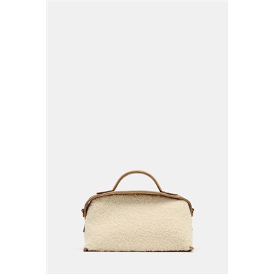 LONG FAUX SHEARLING BAG