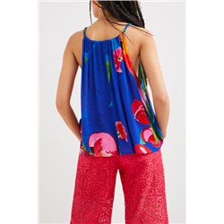 Blusa halter tropical