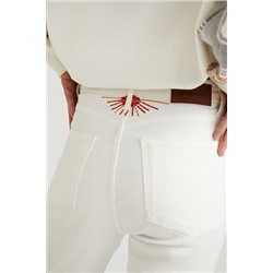 Pantalón recto tobillero