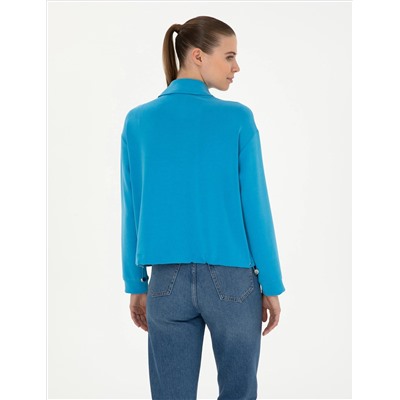 Mavi Comfort Fit Örme Hırka