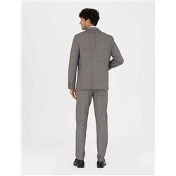 Kahverengi Ex. Slim Fit Takım Elbise