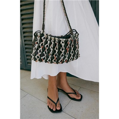 BRAIDED KNIT MINI BAG