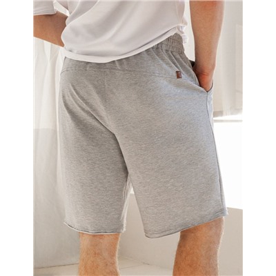 Шорты из тонкого футера с эластаном