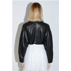 Chaqueta de piel Negro