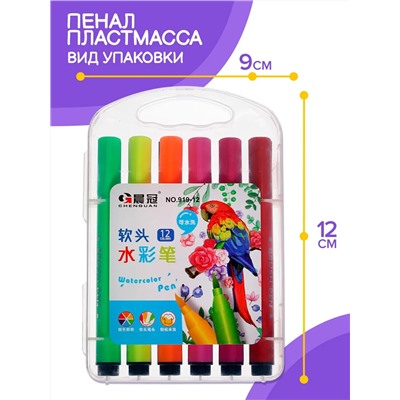 Фломастеры в коробке12 цветов 60950
