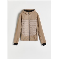 Jacke aus materialmix