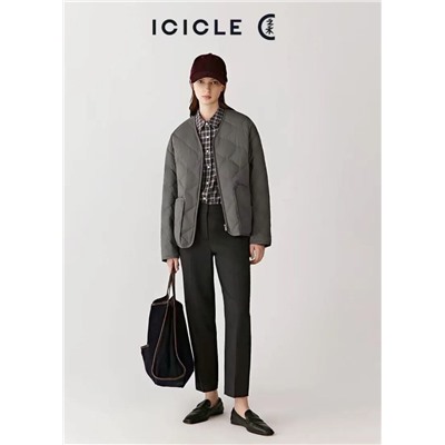 Тонкая стеганая куртка с ромбовидным узором АЙСИК*Л