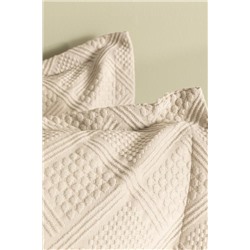 Triangle King Size Yatak Örtüsü - Bej