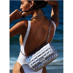 Michael Kors Tribeca Large Metallic Quilted Leather Shoulder Bag