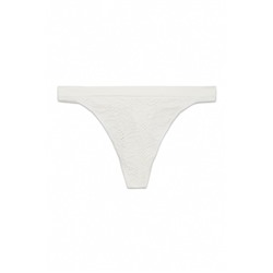 Tanga Seamless blanca floral