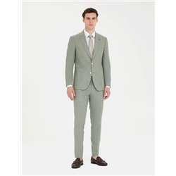 Açık Yeşil Ekstra Slim Fit Takım Elbise