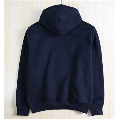 Теплая мягкая кожаная толстовка с вышитыми нашивками РАЛЬ*Ф Л