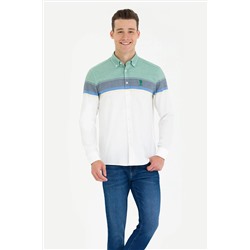 Erkek Yeşil Uzun Kollu Gömlek