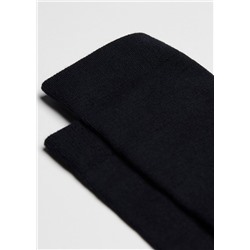 Lange Herrensocken mit Wolle und Baumwolle