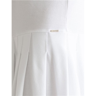 Платье-поло из фактурного трикотажа