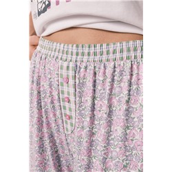 Pijama largo algodón Mafalda florecitas