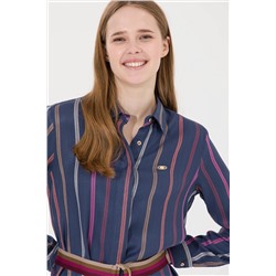 Kadın Lacivert Dokuma Elbise