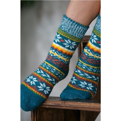 Носки шерстяные женские Праздник