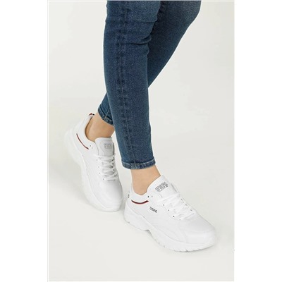 U.S. Polo Assn. Tracey Wmn 3fx Beyaz Kadın Sneaker Spor Ayakkabı TRACEY WMN 3FX